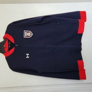 Under Armour Team USA Track Jacket Mens Large Red White Blue